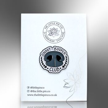 Snoot Booper Dog Nose Enamel Pin Badge, 4 of 8