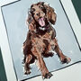 Custom Dog Line Drawing / Continuous Line Dog Portrait, thumbnail 6 of 8