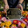 Personalised Brass Memorial Plaque Perfect For Garden Memorial, thumbnail 6 of 9