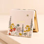 Personalised Floral Bee Initial Compact Mirror, thumbnail 1 of 2