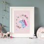 'You Are Magical' Unicorn Girls Gift Bedroom Print, thumbnail 3 of 3