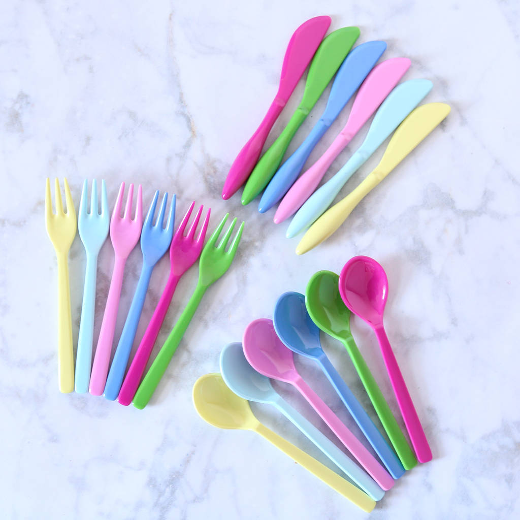 Rainbow Of Melamine Cutlery By Berylune