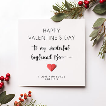 Personalised Boyfriend Valentine's Day Card, 5 of 5