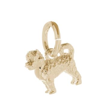 Cavapoo Solid 9ct Gold Dog Charm, 5 of 7