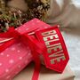 Personalised Christmas Present Topper Flag Decoration, thumbnail 6 of 9