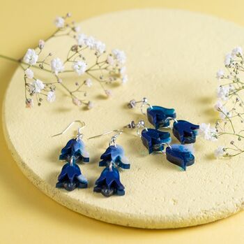 Bluebell Earrings, Spring Flowers, Mothers Day Gift, 3 of 7