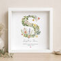 Personalised Botanical Print | New Baby Or Christening Gift, thumbnail 3 of 4