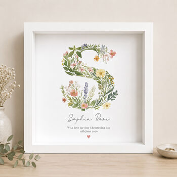 Personalised Botanical Print | New Baby Or Christening Gift, 3 of 4