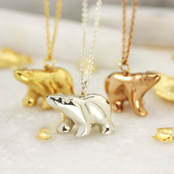 Personalised Polar Bear Necklace, 3 of 9
