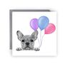 Dog Balloon Birthday Card, thumbnail 1 of 4