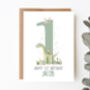 Personalised Children's Birthday Card Dino Park, thumbnail 1 of 7
