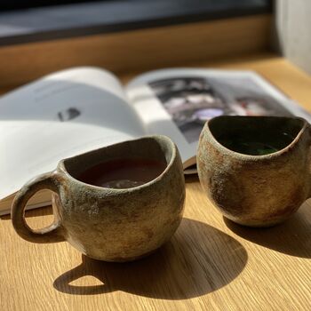 Ceramic Handmade Mug Stoneware Matcha Coffee Tea Cup, 5 of 7