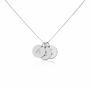 Pembroke Sterling Silver Disc Trio Necklace, thumbnail 3 of 4