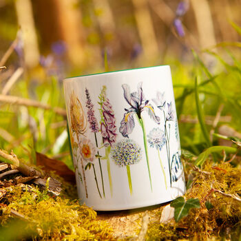 Inky Wildflower Mug With Optional Personalised Details, 11 of 12