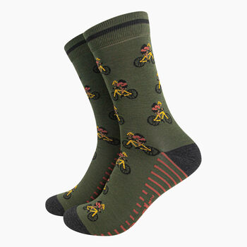 Men's Mountain Bike Cycling Bamboo Socks Gift Box, 3 of 4