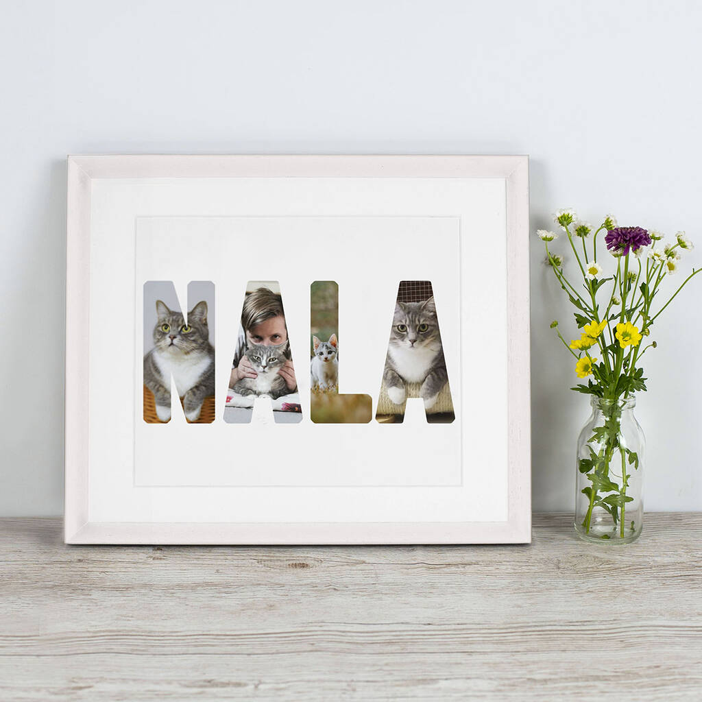 Personalised Framed Cat Photo Print, 1 of 6