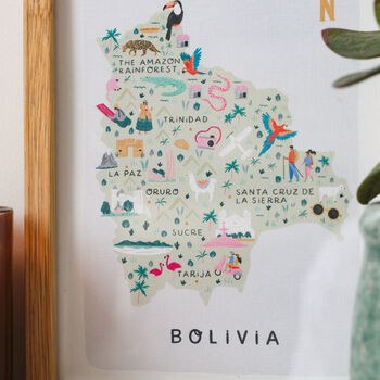 Bolivia Illustrated Map, 4 of 5