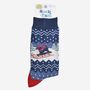 Men's Bamboo Socks Sausage Dog Sledge, thumbnail 5 of 5