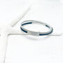 Double Banded Steel And Leather Bracelet | Men's Gift, thumbnail 2 of 11