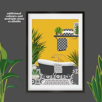 Plant Jungle Bathroom Print, 2 of 4