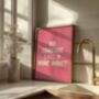 Funny Wine Wall Art Print Happy Hour Wine Bar Cart Kitchen Disco, thumbnail 3 of 9