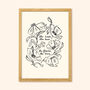 Nature Lover Floral Print, Unframed, thumbnail 6 of 6