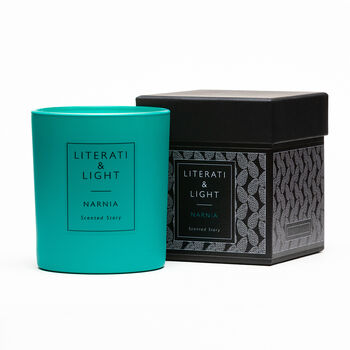 Narnia Turkish Delight, Pine, Snow Literary Soy Candle, 3 of 5
