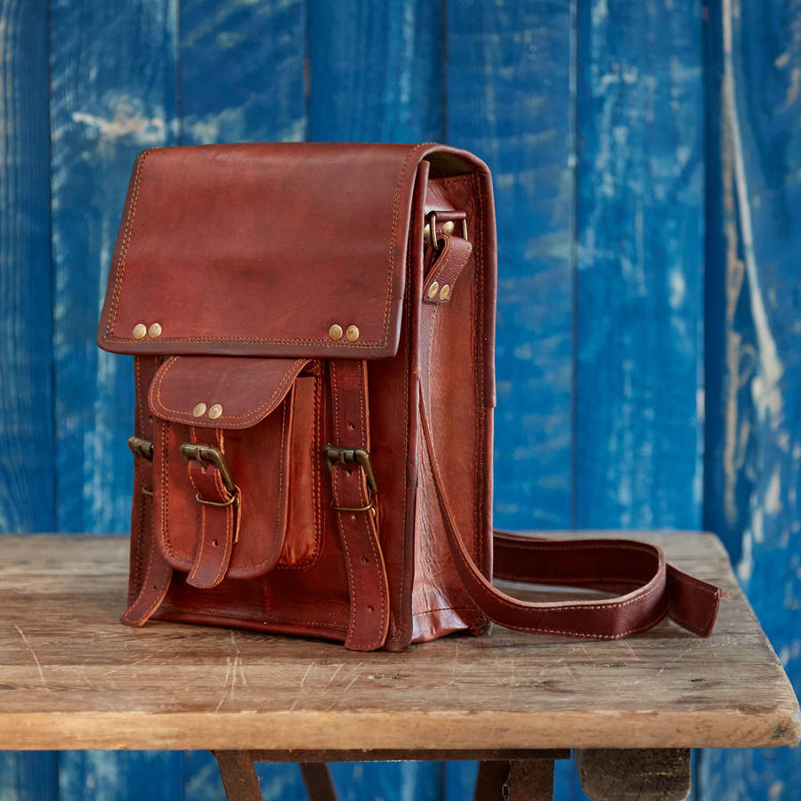 shoulder bag leather brown