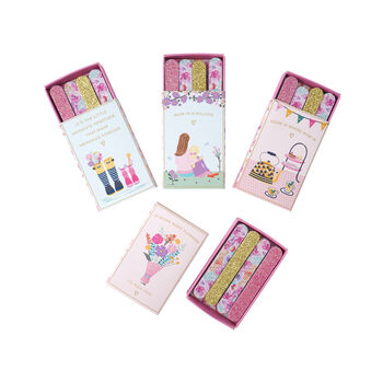 Set Of Four 'Mum In A Million' Matchbox Nail Files, 3 of 4