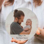 Personalised Daddy And Child Photo And Message Metal Wall Hanging, thumbnail 1 of 2