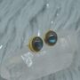 Labradorite Sterling Silver Stud Earrings, thumbnail 3 of 8