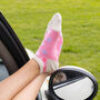 Peace Pink And Organic Sport Pink Women's Trainer Socks, thumbnail 4 of 8