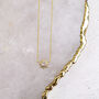 Gold Plated Sunburst And Diamante Necklace, thumbnail 2 of 3