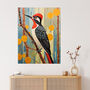 The Watchful Woodpecker Bird In Nature Wall Art Print, thumbnail 1 of 6