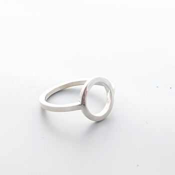 Recycled Silver Circle Ring, 2 of 5