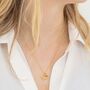 Gold Vermeil Bee Necklace With Birthstone Charm, thumbnail 1 of 11