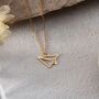 'Ready For Adventure' Paper Plane Necklace, thumbnail 1 of 10