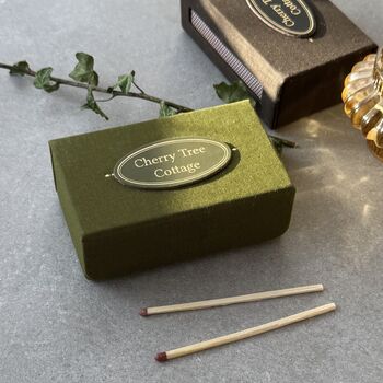 Personalised Refillable English Handmade Matchbox, 3 of 10