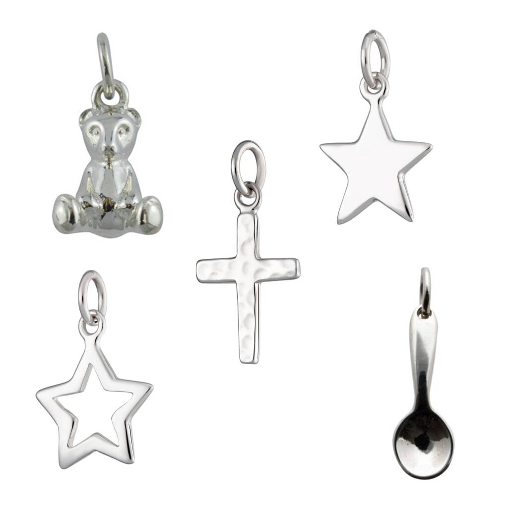 Christening Necklace With Personalised Message By Lily Charmed