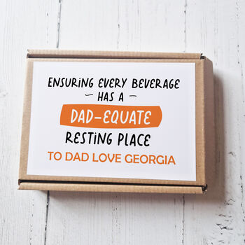 Funny Dad Themed Coaster Set For Fathers Day, 3 of 6