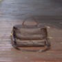 Leather Weekend Bag With Cloth Compartment, thumbnail 3 of 11