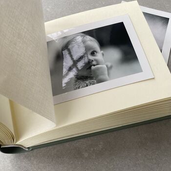 Personalised Hardback Recycled Leather Photo Album, 5 of 7