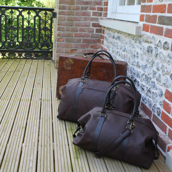 Personalised Supersize Leather Holdall, 4 of 11