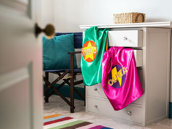 Kids Superhero Cape, Personalised And Lined Satin, 4 of 12