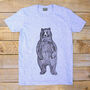 Standing Bear Men's Organic T Shirt, thumbnail 4 of 8