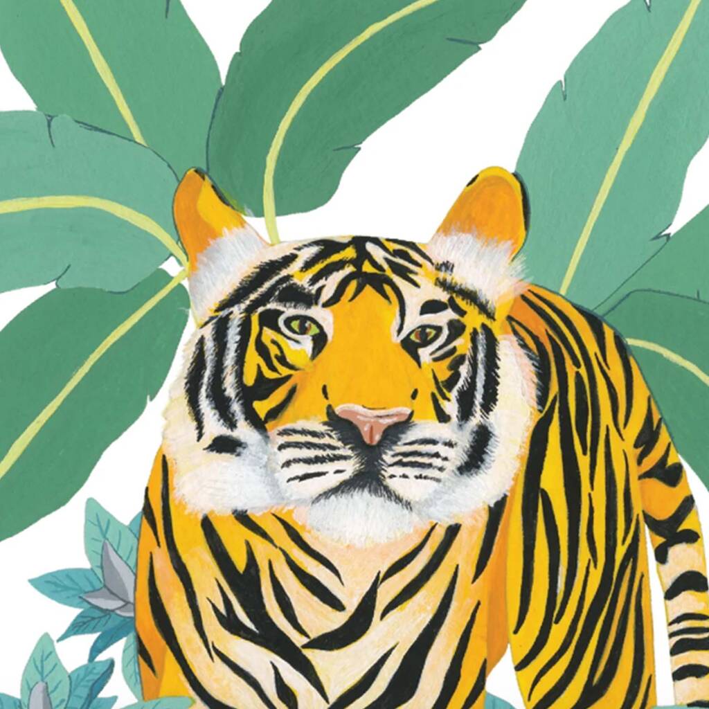 Bengal Tiger Art Print By paigesillustrations