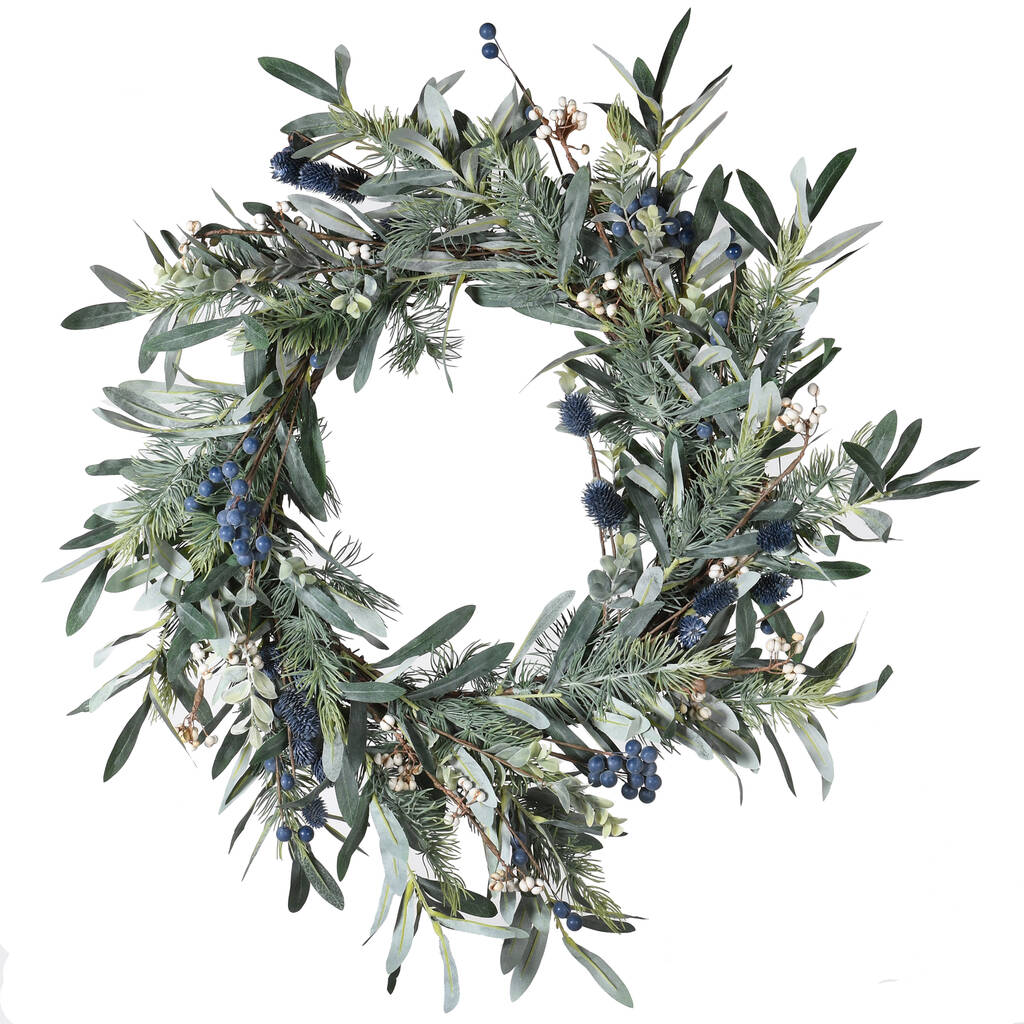 Blueberry Christmas Wreath