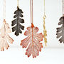 Oak Real Leaf Statement Necklace, thumbnail 1 of 12