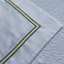 Lexington Olive Green Two Line Sateen Bed Linen, thumbnail 2 of 5