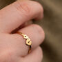 Personalised Heart Open Ring, thumbnail 1 of 8